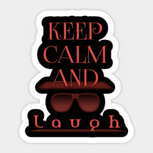 keep calm and laugh dod Sticker